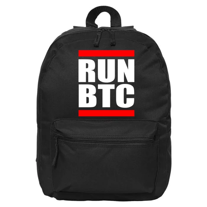 Run BTC Bitcoin Cryptocurrency Crypto Moon Hodl 16 in Basic Backpack