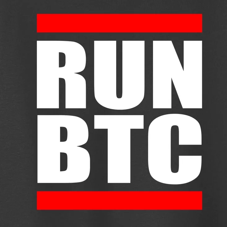 Run BTC Bitcoin Cryptocurrency Crypto Moon Hodl Toddler T-Shirt