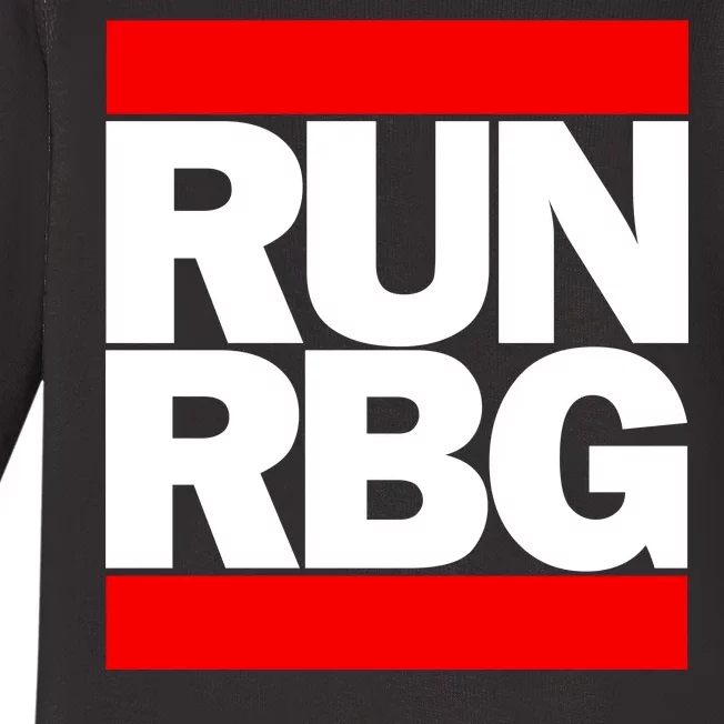 RUN Notorious RBG Ruth Ginsburg Baby Long Sleeve Bodysuit