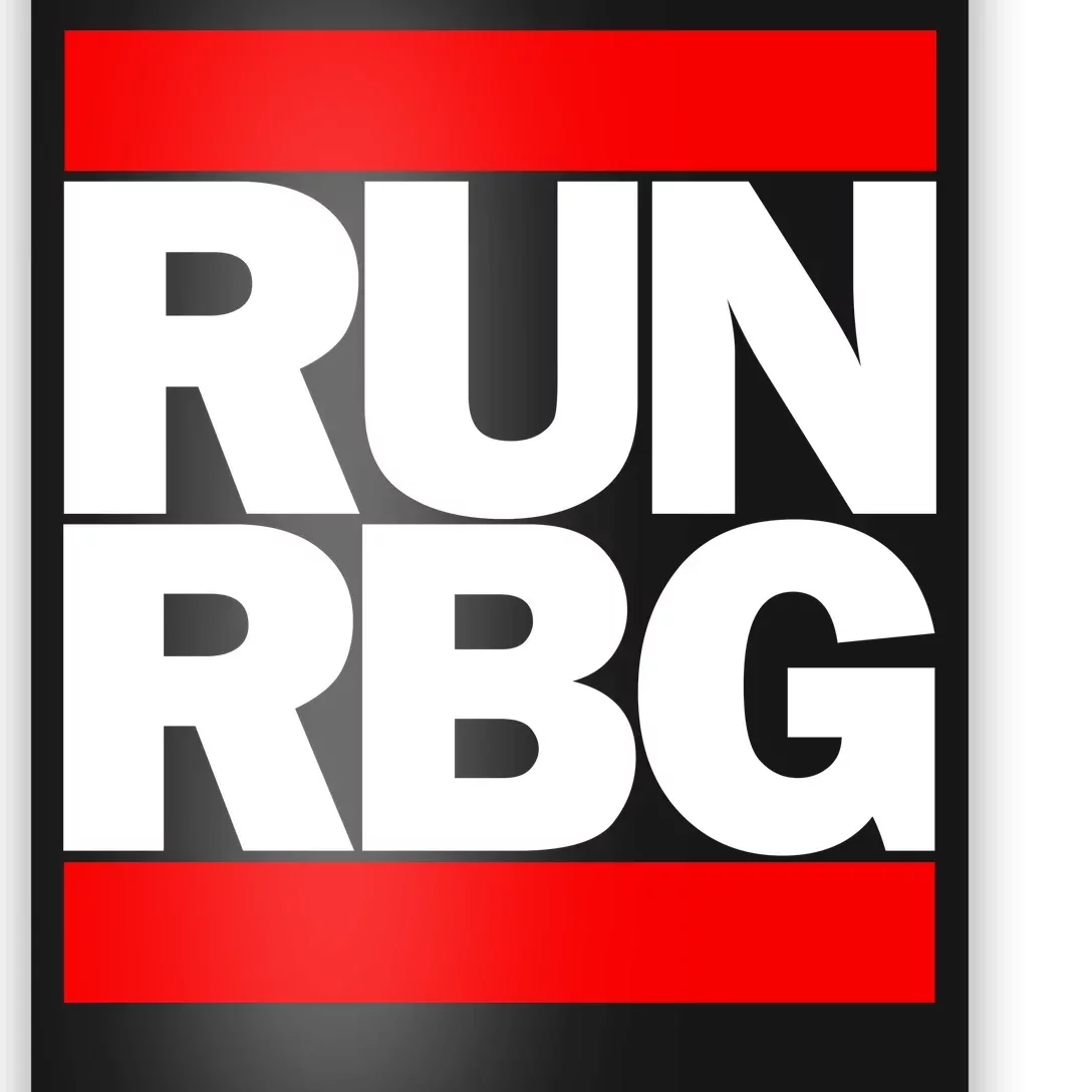 RUN Notorious RBG Ruth Ginsburg Poster