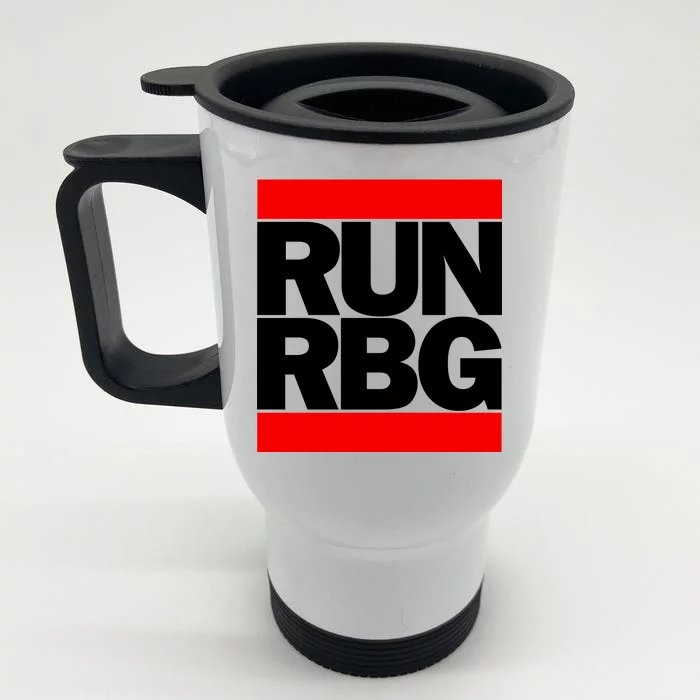 RUN Notorious RBG Ruth Ginsburg Front & Back Stainless Steel Travel Mug