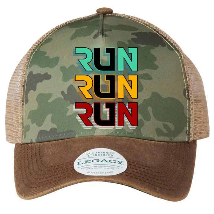 Run Run Run Retro Legacy Tie Dye Trucker Hat