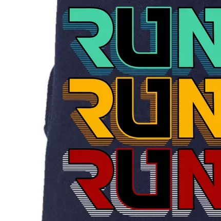 Run Run Run Retro Doggie 3-End Fleece Hoodie