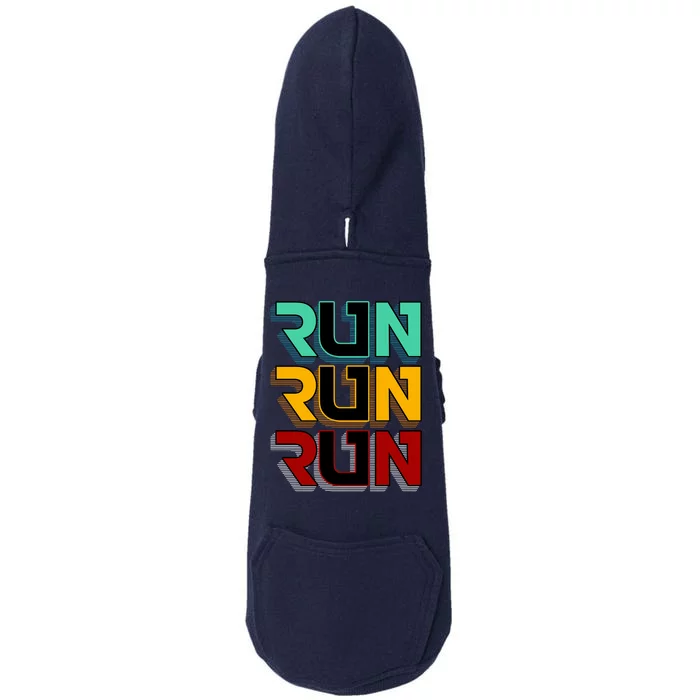 Run Run Run Retro Doggie 3-End Fleece Hoodie