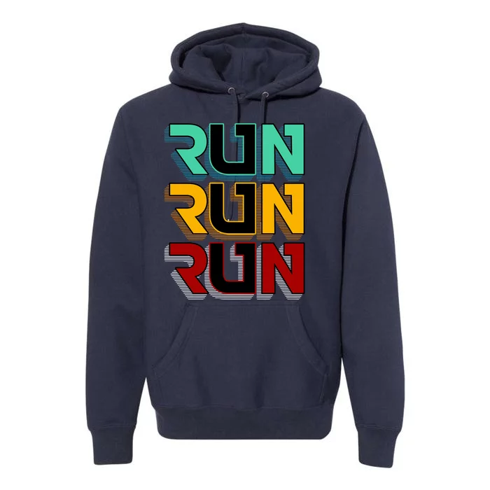 Run Run Run Retro Premium Hoodie