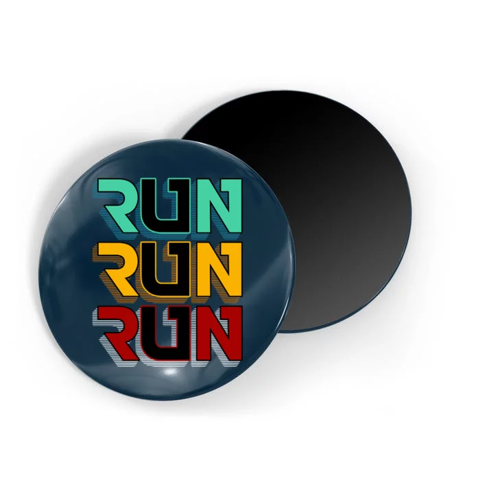 Run Run Run Retro Magnet