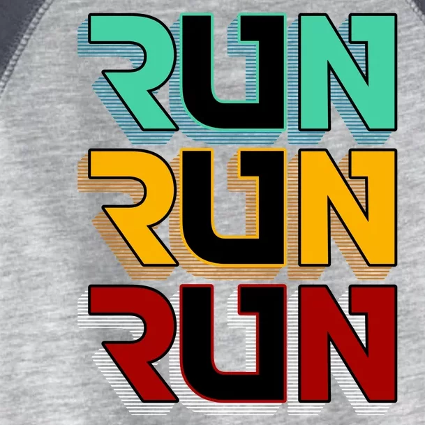 Run Run Run Retro Toddler Fine Jersey T-Shirt