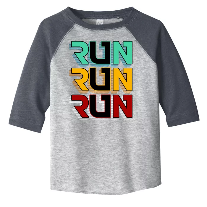 Run Run Run Retro Toddler Fine Jersey T-Shirt