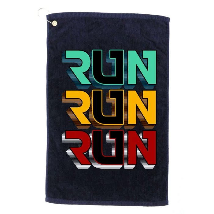 Run Run Run Retro Platinum Collection Golf Towel