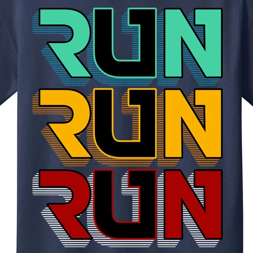 Run Run Run Retro Kids T-Shirt