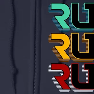 Run Run Run Retro Full Zip Hoodie