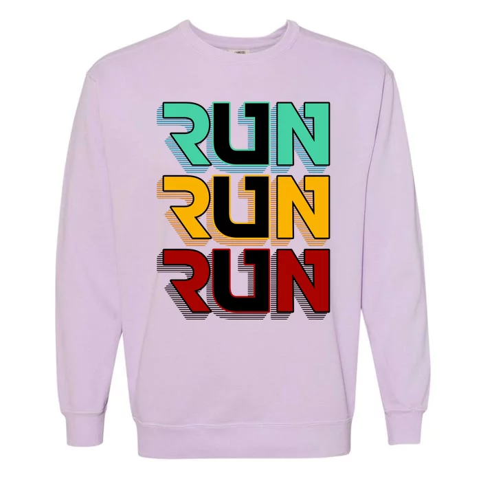 Run Run Run Retro Garment-Dyed Sweatshirt