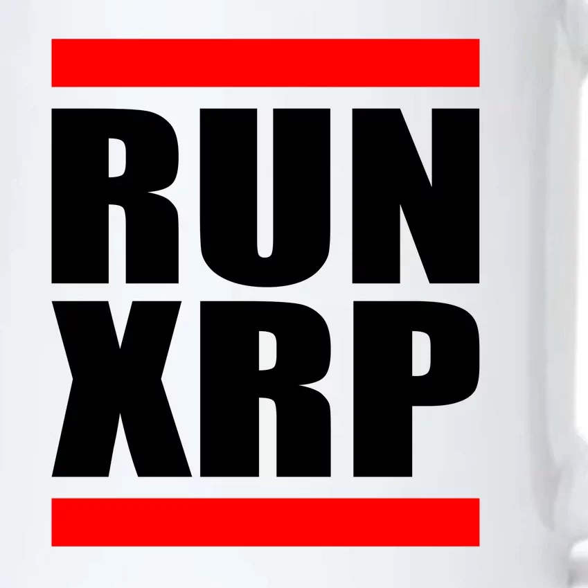 Run XRP Ripple Crypto Currency To the Moon Black Color Changing Mug