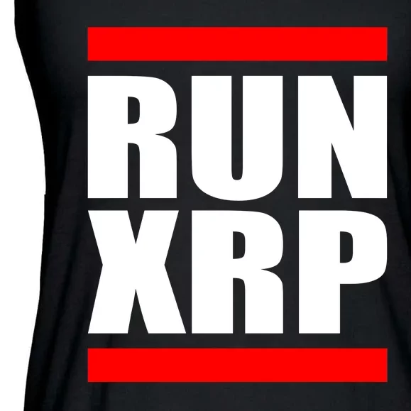 Run XRP Ripple Crypto Currency To the Moon Ladies Essential Flowy Tank