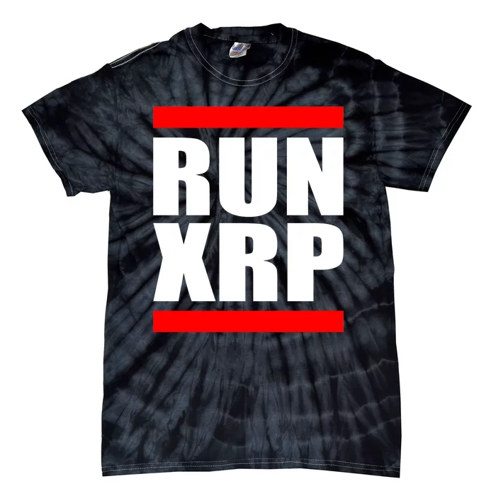 Run XRP Ripple Crypto Currency To the Moon Tie-Dye T-Shirt