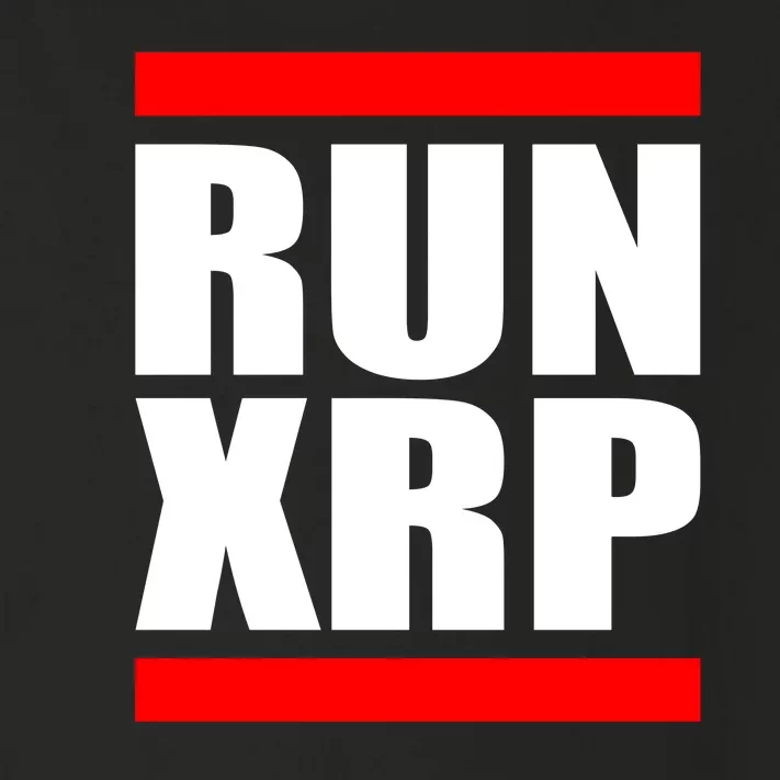 Run XRP Ripple Crypto Currency To the Moon Toddler Long Sleeve Shirt