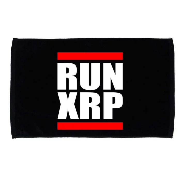 Run XRP Ripple Crypto Currency To the Moon Microfiber Hand Towel