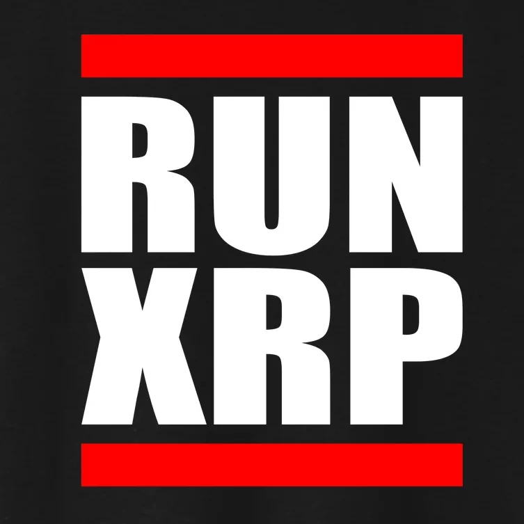 Run XRP Ripple Crypto Currency To the Moon Women's Crop Top Tee