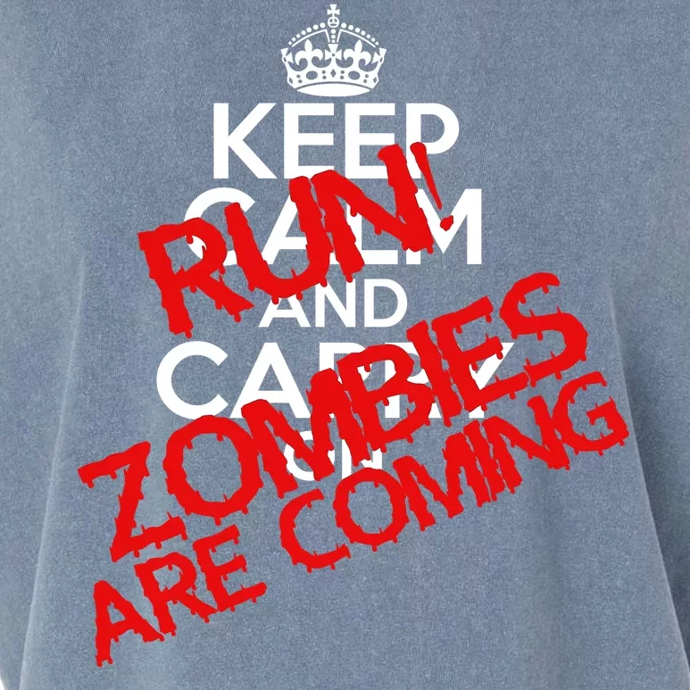 Run! Zombies Are Coming Garment-Dyed Women's Muscle Tee