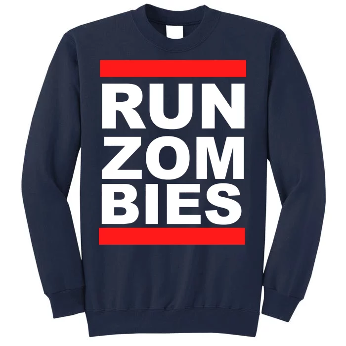 Run Zombies Retro Tall Sweatshirt