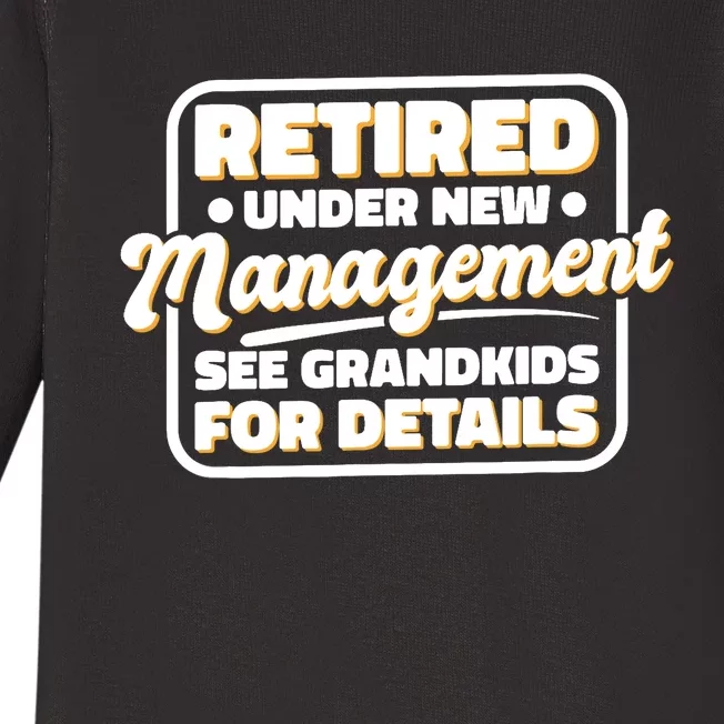 Retired Under New Management See Grand For Details Baby Long Sleeve Bodysuit