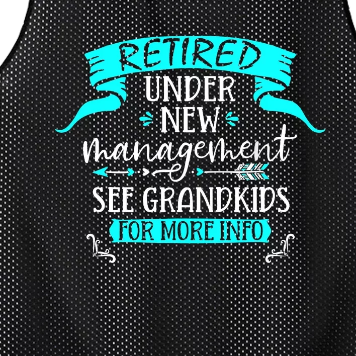 Retired Under New Management See Grand Mesh Reversible Basketball Jersey Tank