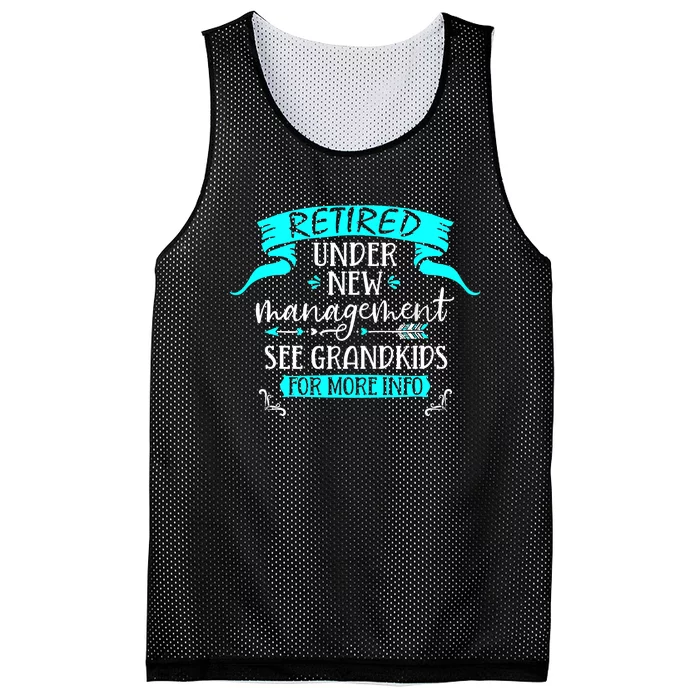 Retired Under New Management See Grand Mesh Reversible Basketball Jersey Tank