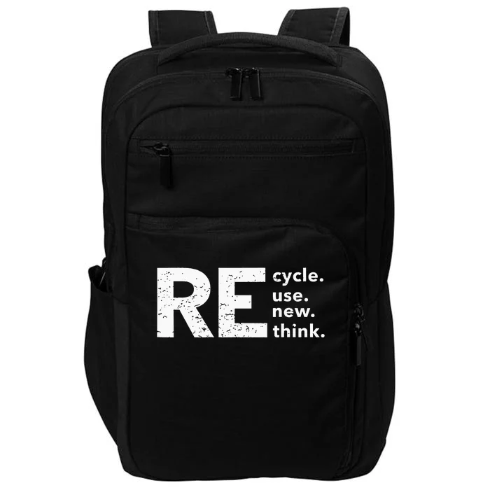 Recycle Use New Think Impact Tech Backpack