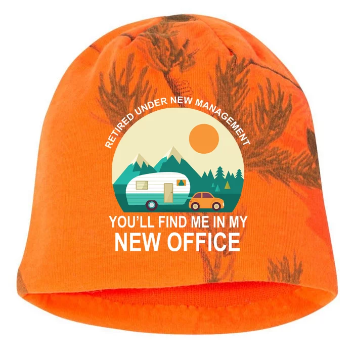 Retired Under New Management You'll Find Me In My New Office Kati - Camo Knit Beanie