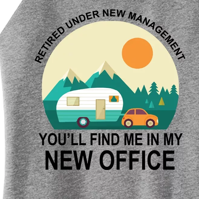 Retired Under New Management You'll Find Me In My New Office Women’s Perfect Tri Rocker Tank