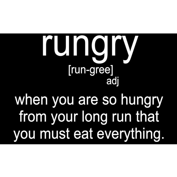 Rungry Definition Funny Bumper Sticker