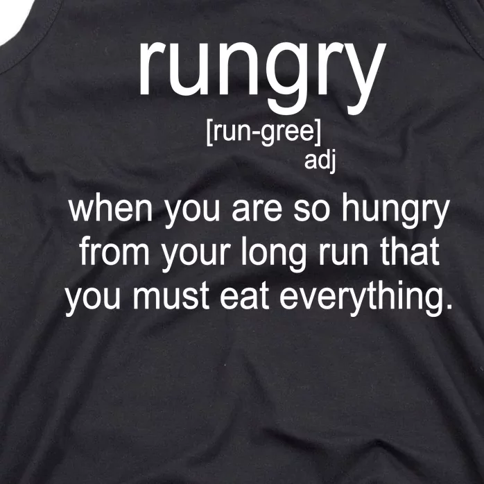 Rungry Definition Funny Tank Top