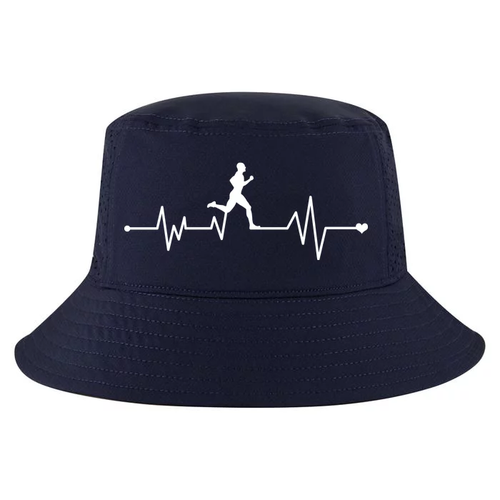 Runner Heartbeat Pulse Cool Comfort Performance Bucket Hat