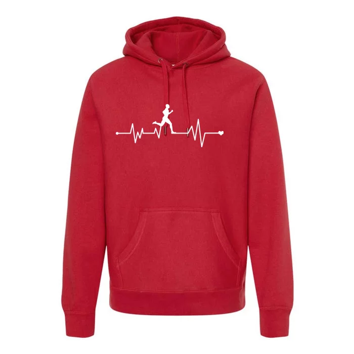 Runner Heartbeat Pulse Premium Hoodie