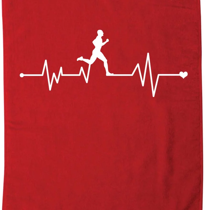 Runner Heartbeat Pulse Platinum Collection Golf Towel