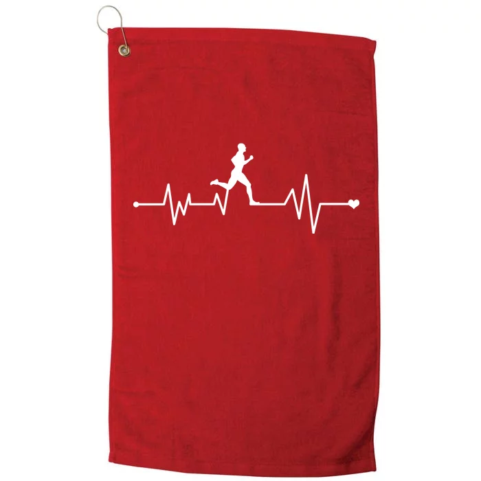 Runner Heartbeat Pulse Platinum Collection Golf Towel