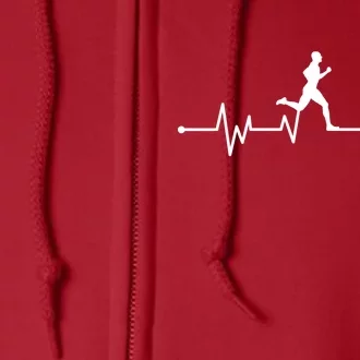 Runner Heartbeat Pulse Full Zip Hoodie