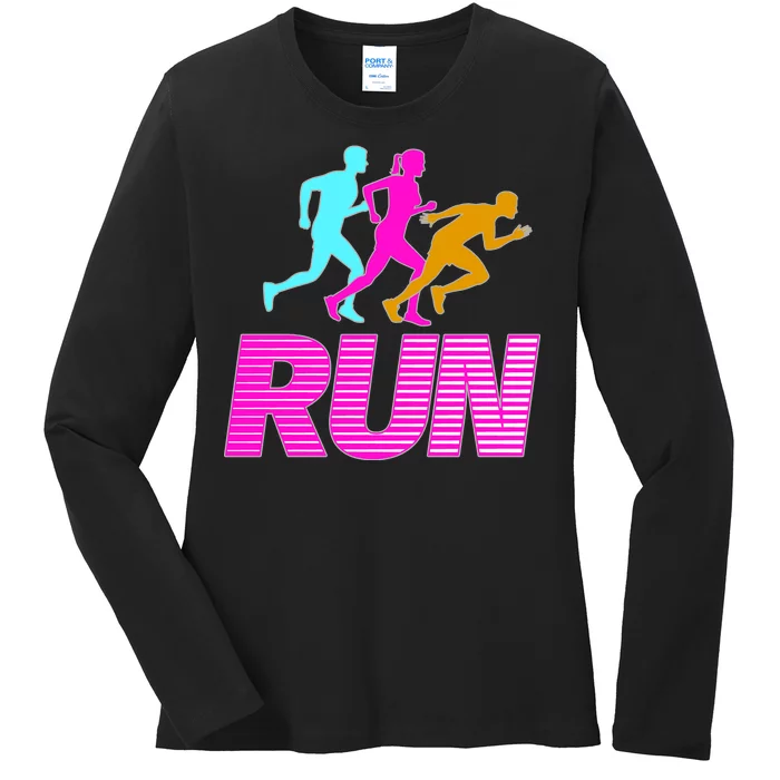 Runners Silhouette Ladies Long Sleeve Shirt