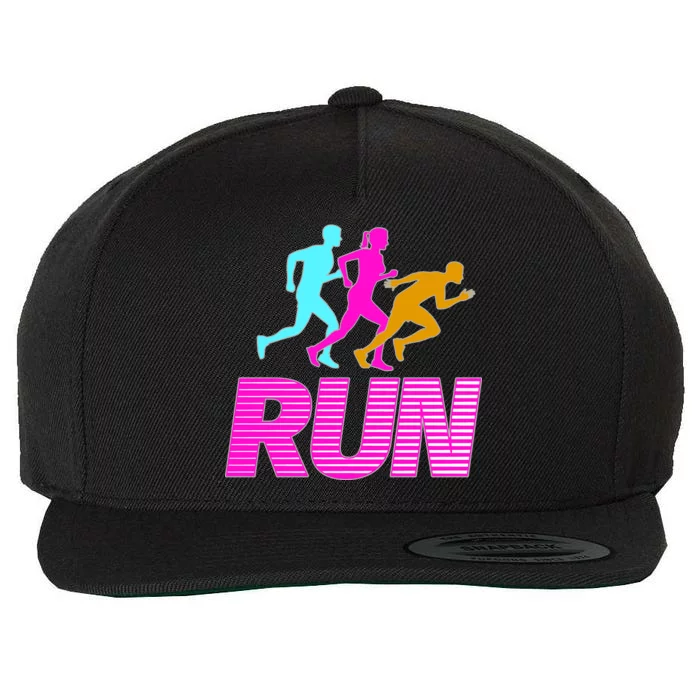 Runners Silhouette Wool Snapback Cap