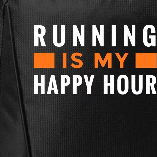 Running Is My Happy Hour City Backpack