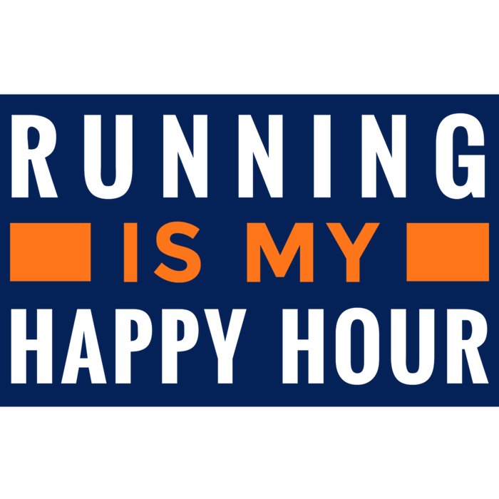 Running Is My Happy Hour Bumper Sticker