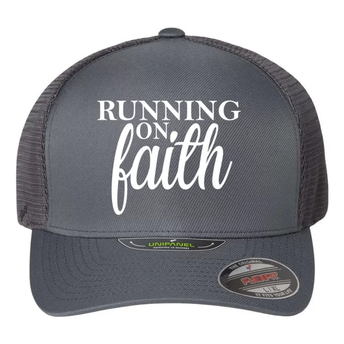 Running On Faith Flexfit Unipanel Trucker Cap