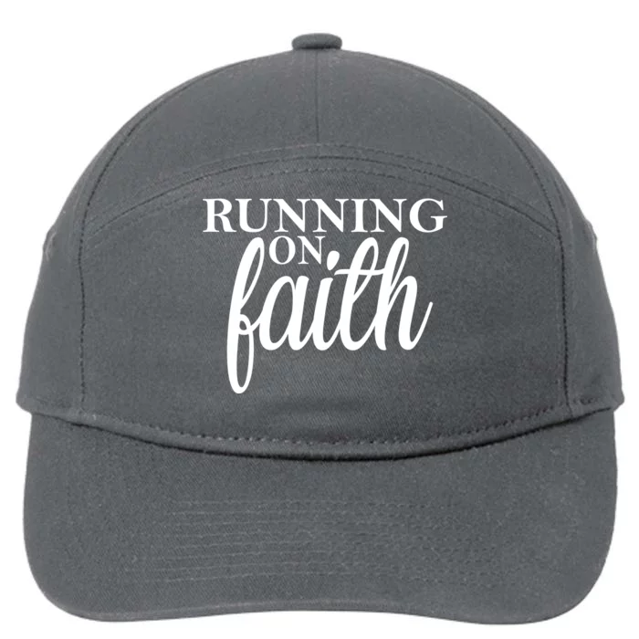 Running On Faith 7-Panel Snapback Hat