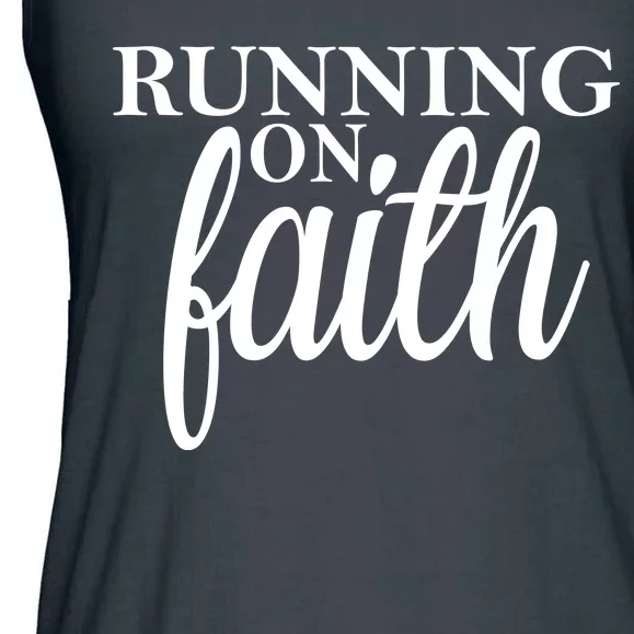 Running On Faith Ladies Essential Flowy Tank