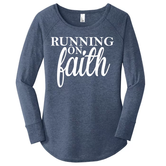 Running On Faith Women's Perfect Tri Tunic Long Sleeve Shirt