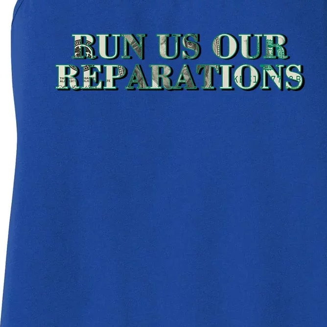 Run Us Our Reparations Women's Racerback Tank