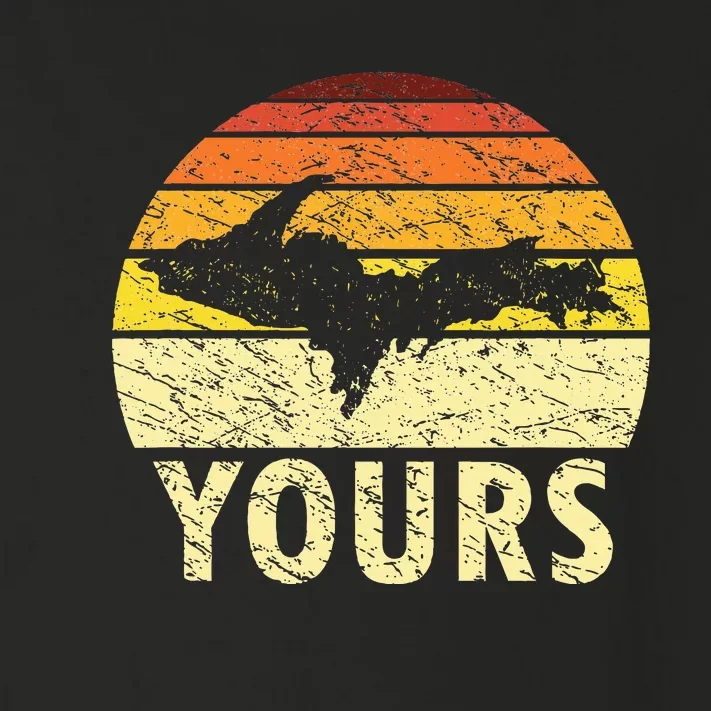 Retro Upper Peninsula Up Yours Yooper Pride Michigan Roots Toddler Long Sleeve Shirt