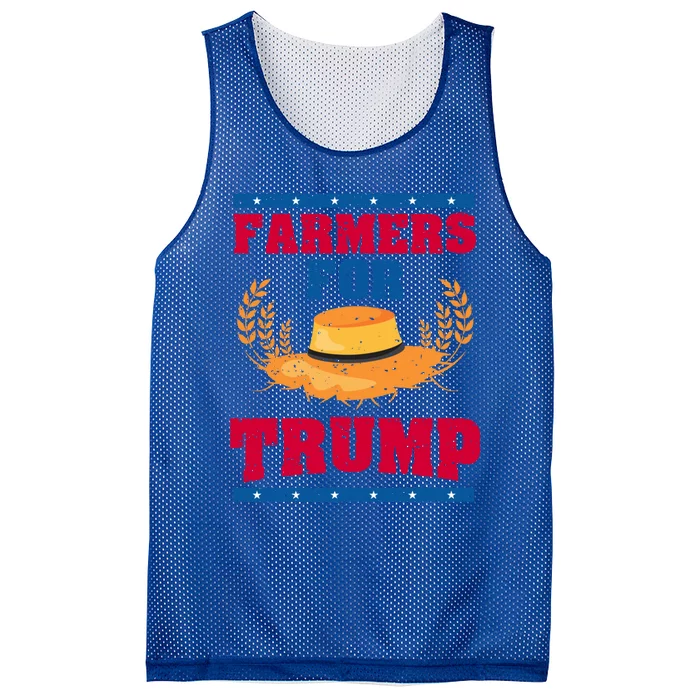 Republican Usa Pride Patriot Farmers For Trump Gift Mesh Reversible Basketball Jersey Tank