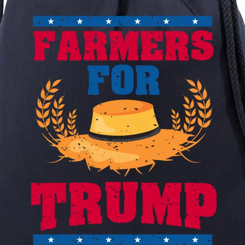 Republican Usa Pride Patriot Farmers For Trump Gift Drawstring Bag