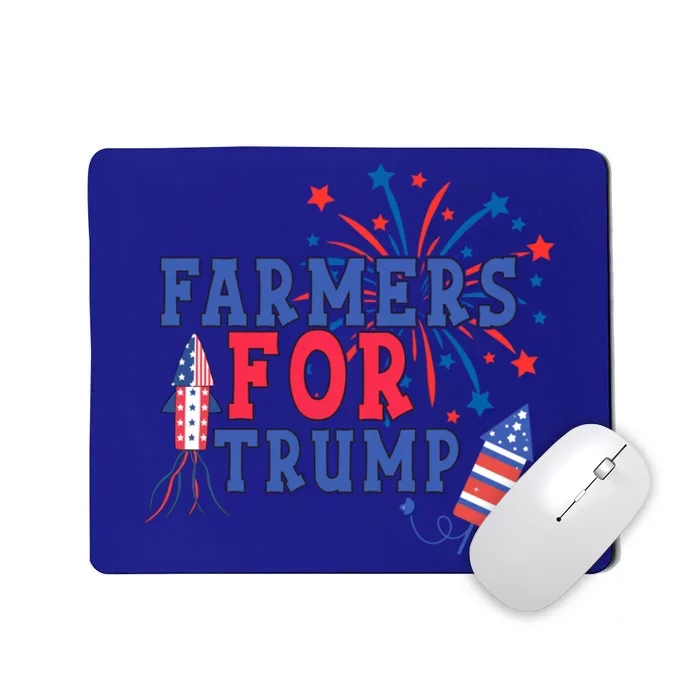 Republican Usa Pride Patriot Farmers For Trump Funny Gift Mousepad